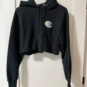 Champion Reverse Weave Black Hoodie